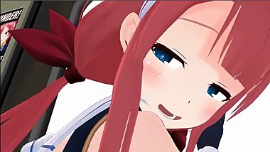 Kawakaze Ero-MMD Quite the Training Session