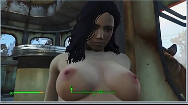 Lesbian sex with Trudy, the owner of the cafe