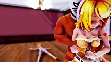 3D ????? Rin NTR next to partner
