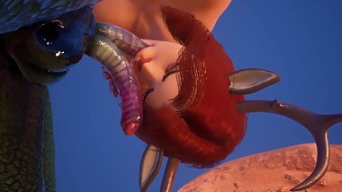 Wild Life - Lizardman gives double-dick present [Sonia x Corbac]