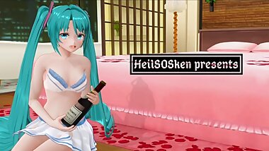 3D Hentai (Hatsune Miku) "Drunk Vocaloid"
