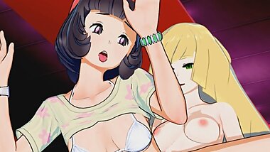 Pokemon - FUTANARI Lusamine Fucks Selene 3D Hentai