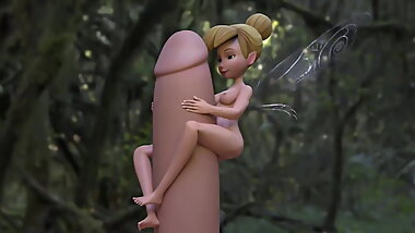 Tinker Bell fucks a Monster Cock - 3D Cartoon Animation