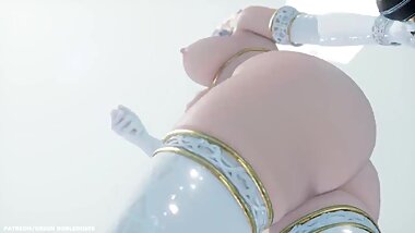 Low Camera Angle - HAKU Angel (????) - 1/6 Out of the gravity R-18