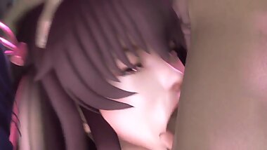 Huge Tits 3D Hentai Monster Orgasm