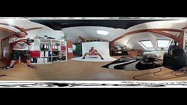 Superbabe ornella morgan 3DVR360 backstage video before masturbation record