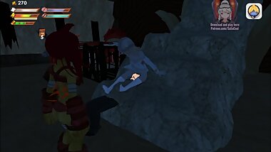 Femdom Game: Goblin Princess abuses Player as toilet