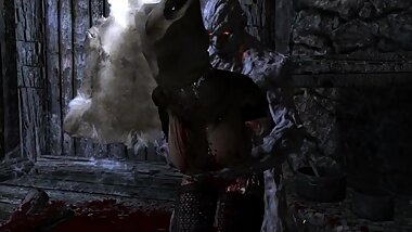 Khajiiti Teen Brutalized by Daedra [HMV] (flash warning)