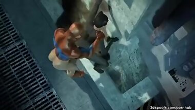 Spidey fucks catwoman