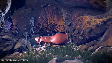 Huge dragon with huge dick