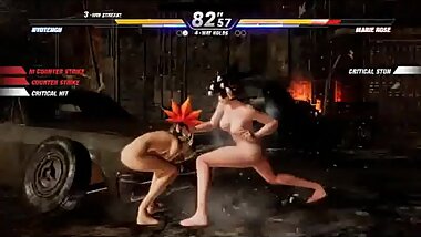 Dead or Alive 6 Nude Battles #16 Nyotengu vs Marie Rose