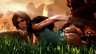 Black Deep Hard Sex of Lara Croft Tomb Raider 3d Animation [10 min + Full HD]