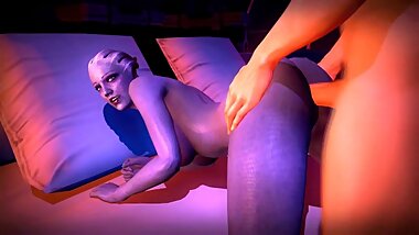 NSFW Mass Effect, Liara 3D Hentai Animation Good Quality, Long