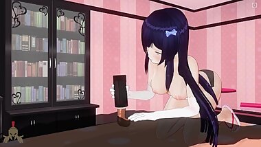 Naruto - Hinata Teases Cock with Fleshlight