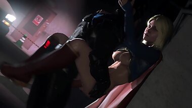 Boy Wonder Hard Fuck SUPER GIRL on the Street 3d Anim Sound