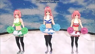 CM3D2 Lala Momo Nana Cherleader Striptease