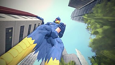 Riding on the Fapping Burd - by Corvidius