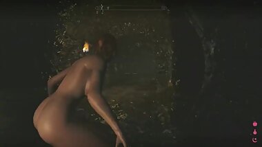 Skyrim - Naked escaping Whiterun's prison