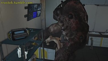 Monster fucking Samus Aran hardcore 3D Porn Movie