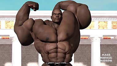 Dash grows huge _ male muscle growth animation