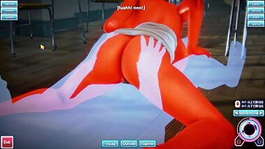 Busty Blonde 3D MMD SFM Anime Eroge 16