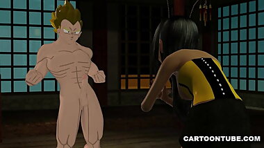 3D Toon Ebony Babe Eaten Out and Fucked