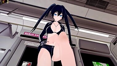 Black Rock Shooter footjob (3D Hentai)
