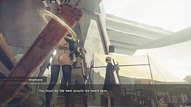 NieR:Automata GOTY 2B Nude Mod Sexy Outfit Full Walkthrough Part 18 JAP ENG
