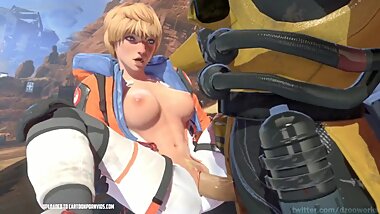 Apex legends Wattson hot sex!! (Loop 4 minute/with sound!)