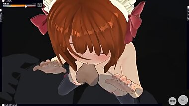 CM3D2 big boobs maid 24 gokkun & creampie
