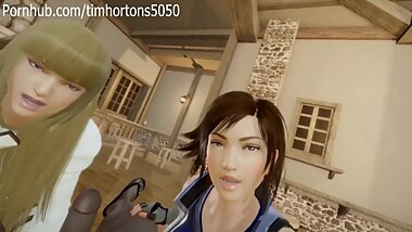 Lili and Asuka Tekken Threesome Hentai Porn
