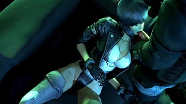Ghost in the Shell Kusanagi Motoko stunned VA [poor edit]
