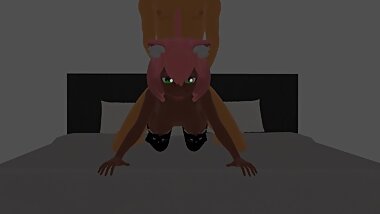 Ebony Neko Gets Fucked