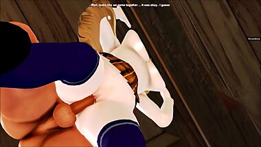 Erina prepares meat by getting it pounded (Honey Select: Shokugeki no Soma)