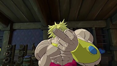 dragon ball z Broly singing the song head ache