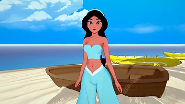 Aladdin - Sex with Jasmine - Disney - 3D Hentai