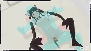 [CM3D2] Nekopara Hentai - Catgirl Chocola gets fucked hard