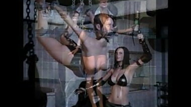 Aggressive and sexy 3d women in kinky scenes by Eroginous