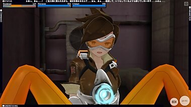 3D HENTAI overwatch Tracer masturbation orgasm