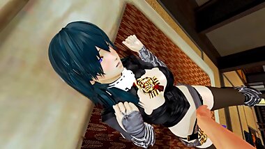 Byleth does home tutoring (Honey Select: Fire Emblem Three Houses)