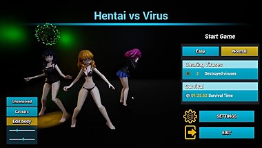 Hentai vs Virus - gameplay