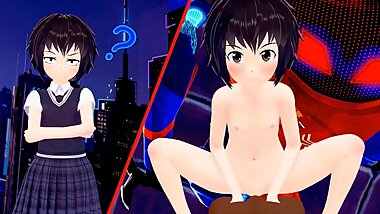 [3D Hentai] Peni Parker rides Miles Morales (Spider-man: Into the Spider-verse)