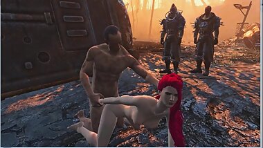 Four bandits took turns fucking a girl