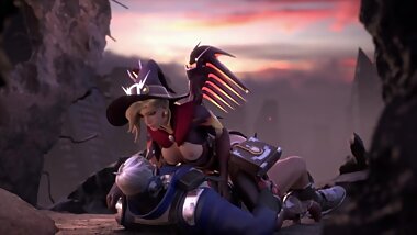 Witch Mercy Fuck with Soldier Quality Version for long Fap Full HD