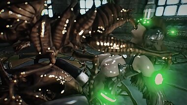 skyrim Ash Hopper and machine latex armor girl porn