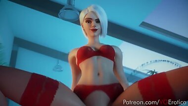 Overwatch Ashe Cock Riding Lingerie POV #11