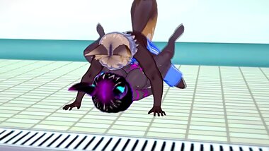 Koikatsu l Furry sex at the Pool