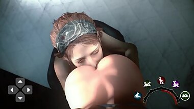 3D bitch takes on monster cock