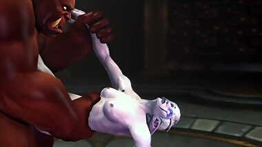NSFW Warcraft, Draenei, Night Elf 3D Hentai Animation Good Quality, Long