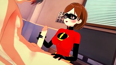 The Incredibles: FLEXIBLE Helen Parr (3D Hentai)